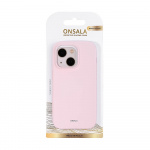 Onsala Phone Case Silicone Chalk Pink - iPhone 14 Pro