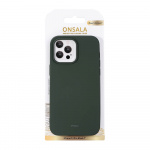 Onsala Phone Case Silicone Olive Green - iPhone 14 Pro Max