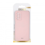 Onsala Wallet Case Silicone Chalk Pink - Samsung Galaxy A23 5G
