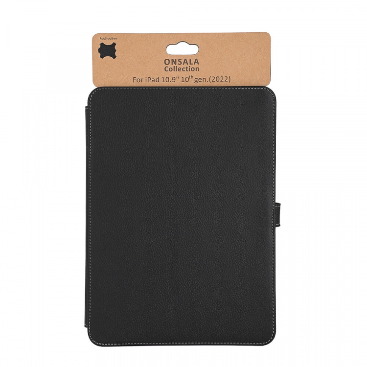 Onsala Tablet Cover Leather Black - iPad 10,9
