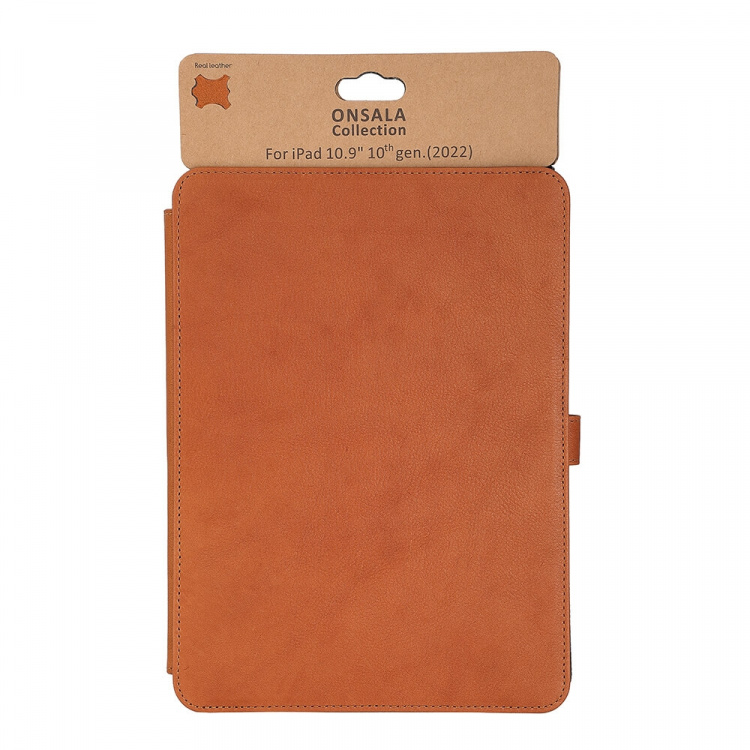 Onsala Tablet Cover Leather Brown - iPad 10,9