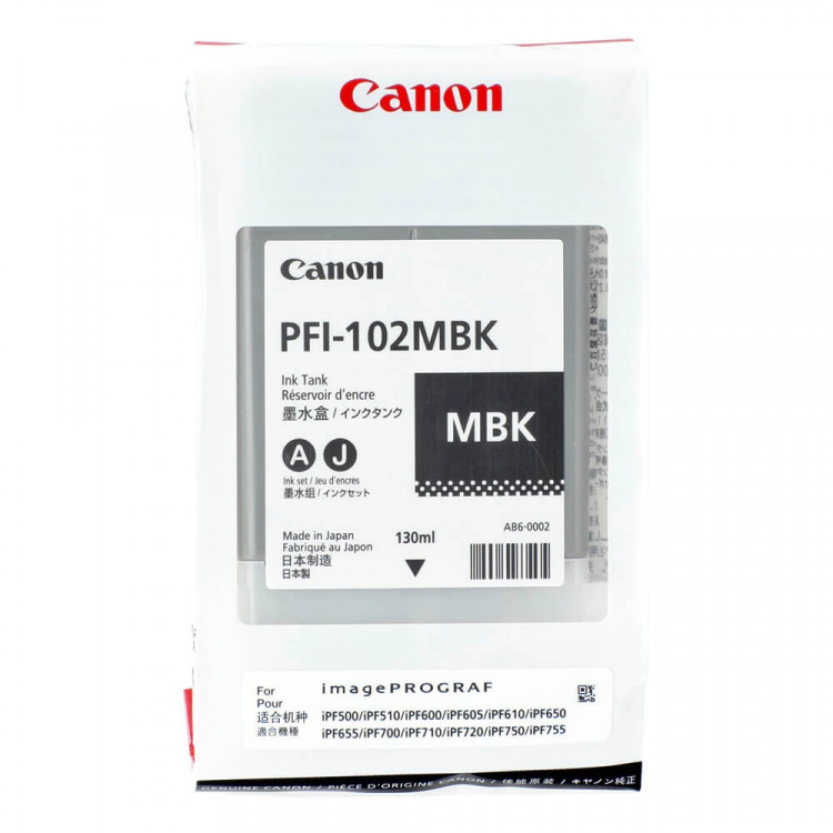 Canon Ink 0894B001 PFI-102 Matte Black