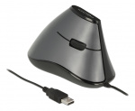 Ergonomic vertical optical 5-button USB mouse