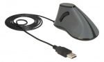 Ergonomic vertical optical 5-button USB mouse