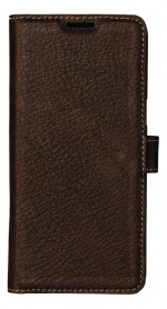 Essentials Galaxy S8 Leather Wallet 3 Cards Brown