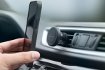 DELTACO magnetic adjustable car holder, air vent, for mobile, black