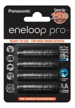 Eneloop Pro Battery 4xAA 2450mAh BK-3HCDE/4BE