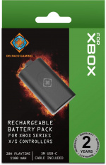 DELTACO GAMING Uppladdningsbart Batteripack för Xbox Series X Handkontroll, 1100mAh