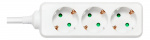 DELTACO Jordat grenuttag, 3x CEE 7/3, 1x CEE 7/7, 5m, vit DELTACO Jordat grenuttag, 3x CEE 7/3, 1x CEE 7/7, 5m, vit