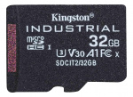 Kingston 32GB microSDHC Industrial C10 A1 pSLC Card + SD Adapter Kingston 32GB microSDHC Industrial C10 A1 pSLC Card + SD Adapter