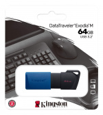 Kingston 64GB USB3.2 Gen 1 DataTraveler Exodia M (Black + Blue) Kingston 64GB USB3.2 Gen 1 DataTraveler Exodia M (Black + Blue)