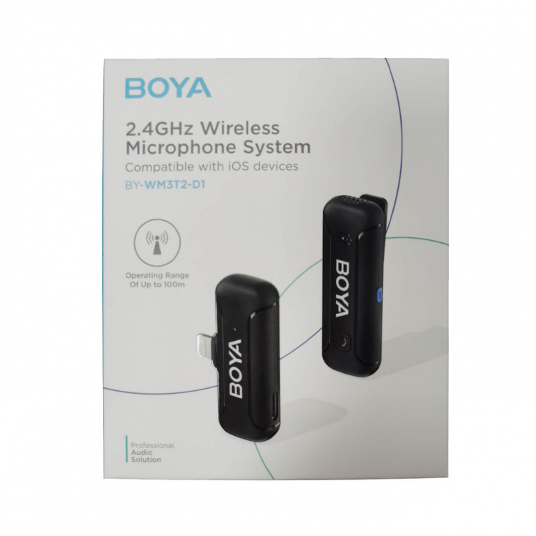 BOYA Wireless Microphone System x1 BY-WM3 For Lightning BOYA Wireless Microphone System x1 BY-WM3 For Lightning