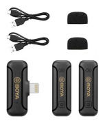 BOYA Wireless Microphone System x2 BY-WM3 for Iphone iOS, Lightning