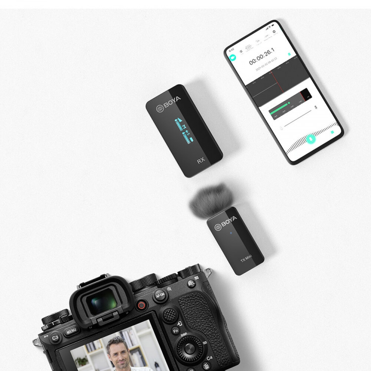 BOYA Wireless Microphone x1 BY-XM6-S1 Mini 3.5mm