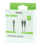 Hama Adapter Audio Subwoofer 2x RCA Plugs to RCA Socket
