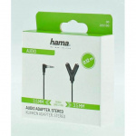Hama Adapter Audio 3.5 Plug to 2x 3.5 Socket Hama Adapter Audio 3.5 Plug to 2x 3.5 Socket
