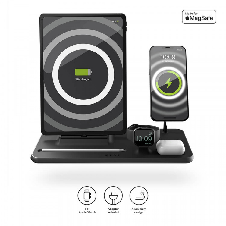 Zens Wireless Charger 4in1 Magnetic + Watch + iPad