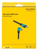 Delock High Speed HDMI cable male straight to male 90° downwards angle Delock High Speed HDMI cable male straight to male 90° downwards angle