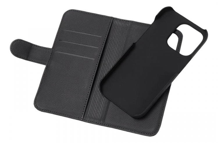 DELTACO iPhone 14 Plus wallet case 2-in-1, magnetic back cover