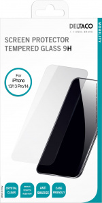 DELTACO screen protector, iPhone 13/13 Pro/14, 2.5D DELTACO screen protector, iPhone 13/13 Pro/14, 2.5D