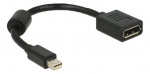 Delock Adapter mini Displayport 1.2 male > Displayport female 4K black