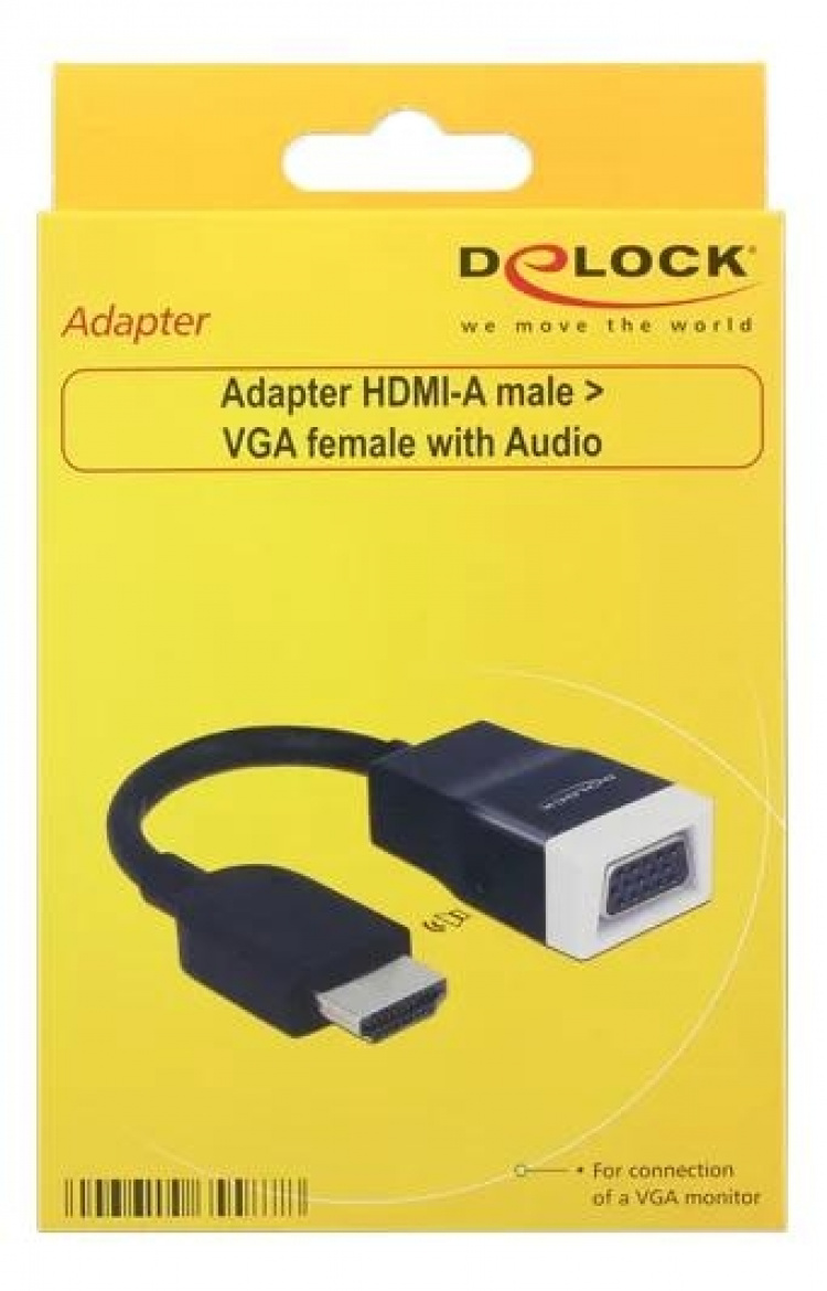 Delock Adapter HDMI-A male > VGA female with Audio