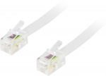 DELTACO modularkablage 4P4C(RJ9/RJ10/RJ22) 5m