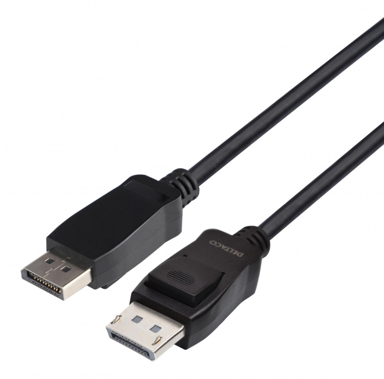 DELTACO DisplayPort cable, DP 1.4, 8K@60Hz, 3m, black