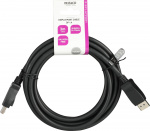 DELTACO DisplayPort cable, DP 1.4, 8K@60Hz, 3m, black