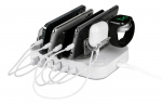 DELTACO USB charging station, 4x USB-A, 1x USB-C 2.4A, 1x USB-C PD 20W