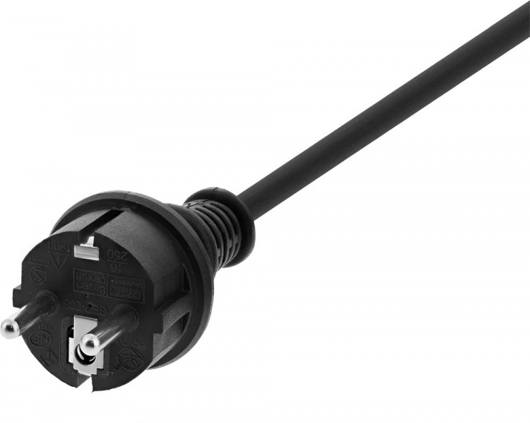 DELTACO Förlängningskabel, utomhusbruk, jordad, IP44, 20 m, Svart