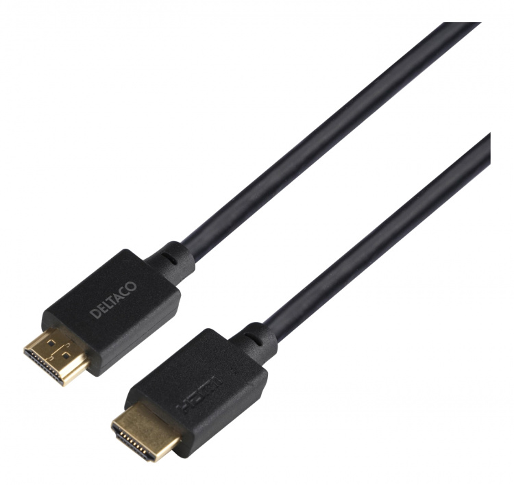 DELTACO ULTRA High Speed HDMI-cable, 48Gbps, 2m, black DELTACO ULTRA High Speed HDMI-cable, 48Gbps, 2m, black