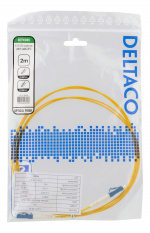 DELTACO OS2 fiber cable LC - LC, simplex, singlemode, UPC, 9/125, 2m
