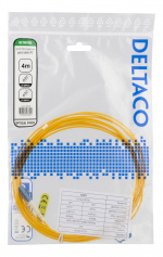 DELTACO OS2 fiber cable LC - LC, simplex, singlemode, UPC, 9/125, 4m