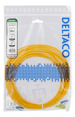 DELTACO OS2 fiber cable LC - LC, simplex, singlemode, UPC, 9/125, 8m