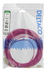 DELTACO OM4 fiber cable LC - SC, duplex, multimode, 50/125, 10m DELTACO OM4 fiber cable LC - SC, duplex, multimode, 50/125, 10m
