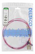 DELTACO OM4 fiber cable LC - SC, duplex, multimode, 50/125, 1.5m DELTACO OM4 fiber cable LC - SC, duplex, multimode, 50/125, 1.5m