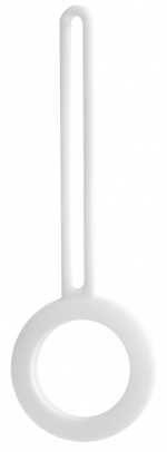 DELTACO Apple AirTag case, Silicone, White