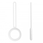 DELTACO Apple AirTag case, Silicone, White