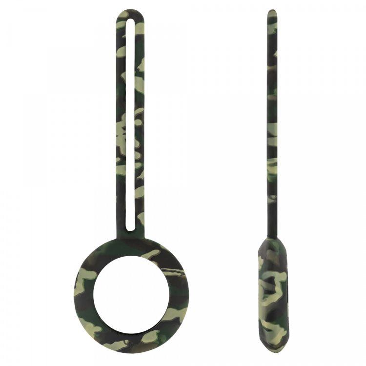 DELTACO Apple AirTag case, Silicone, Camouflage