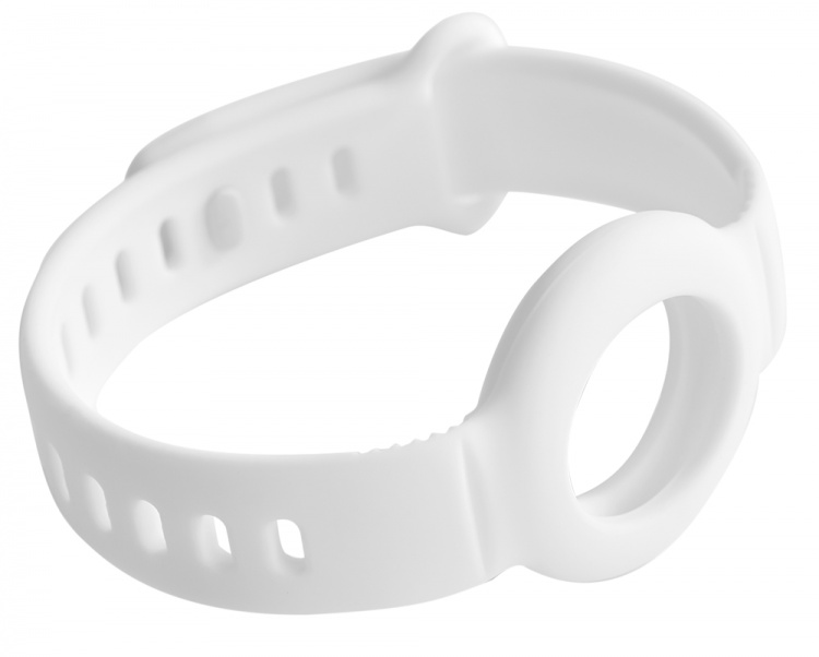DELTACO Apple AirTag, Silicone wristband, white DELTACO Apple AirTag, Silicone wristband, white