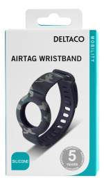 DELTACO Apple AirTag, Silicone wristband, Camouflage DELTACO Apple AirTag, Silicone wristband, Camouflage