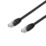 DELTACO U/UTP Cat6a patch cable, 3m, 500MHz, LSZH, black
