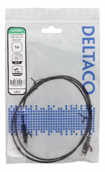 DELTACO Ultra Slim U/UTP Cat.6 patch cable, OD:2.6mm, 1m, Black DELTACO Ultra Slim U/UTP Cat.6 patch cable, OD:2.6mm, 1m, Black