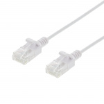 DELTACO Ultra Slim U/UTP Cat.6 patch cable, OD:2.6mm, 2m, white