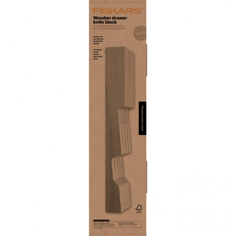 Fiskars Lådinsats för knivar, trä