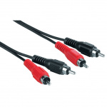 Hama Audio Cable, 2 RCA plugs - 2 RCA plugs, 2.5 m