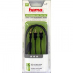 Hama Flexi-Slim Audio Cable, 3.5 m m stereo jack plug - 2 RCA plu Hama Flexi-Slim Audio Cable, 3.5 m m stereo jack plug - 2 RCA plu