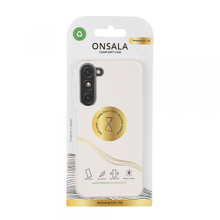 Onsala Phone Case Recycled TPU Transparent - Samsung Galaxy S23+ 5G Onsala Phone Case Recycled TPU Transparent - Samsung Galaxy S23+ 5G