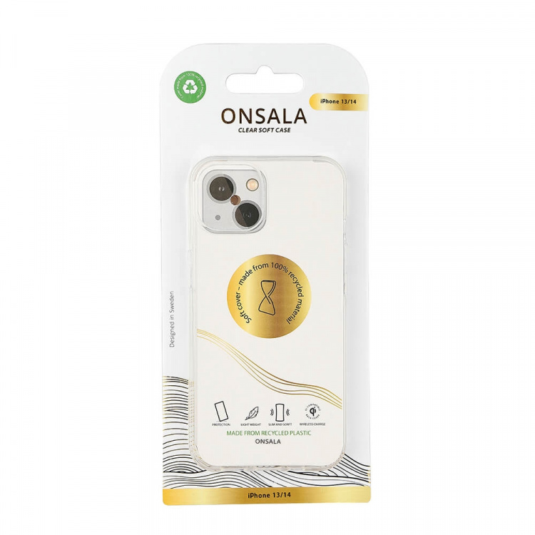 Onsala Phone Case Recycled TPU Transparent - iPhone 13/14/15